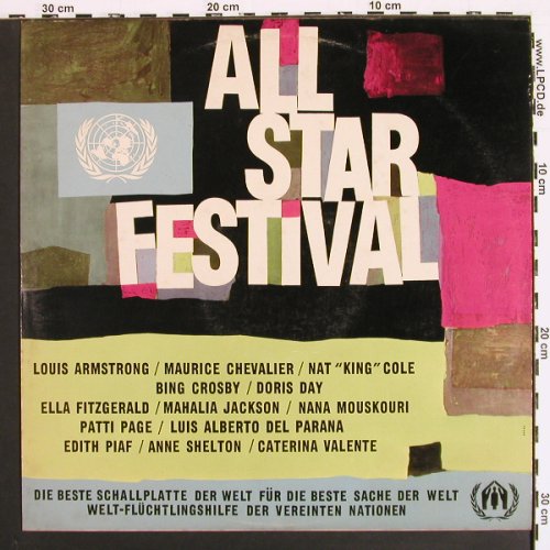 V.A.All Star Festival: Bing Crosby ...Valente, United Nations(99500 DL), D, Mono, 1963 - LP - V7281 - 4,00 Euro