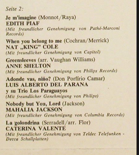 V.A.All Star Festival: Bing Crosby ...Valente, United Nations(99500 DL), D, Mono, 1963 - LP - V7281 - 4,00 Euro