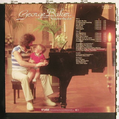Baker,George: Sing For The Day, Crystal &sol; H&ouml;rZu (064 CRY 26 258), D, 1979 Typ: LP Best.-Nr.: V7317 Preis: 5,00 Euro.