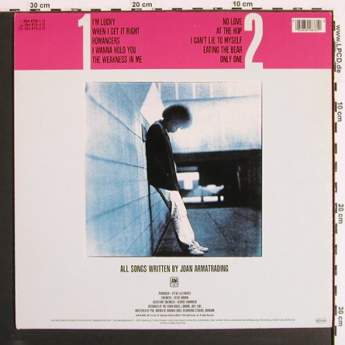Armatrading,Joan: Back To The Night (1975), AM(394 876-1), D, 1981 - LP - V7327 - 6,00 Euro