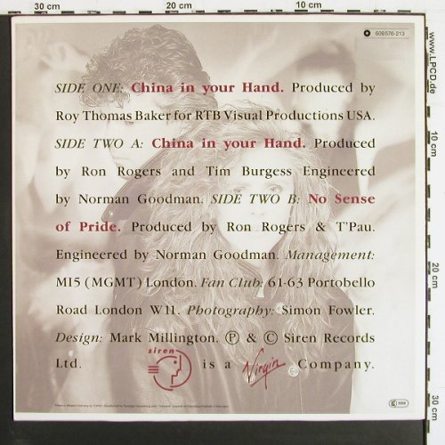 T'Pau: China In Your Hand (5:06)*2+1, Virgin (609576-213), D, 1987 Typ: 12" Best.-Nr.: V7380 Preis: 3,00 Euro.