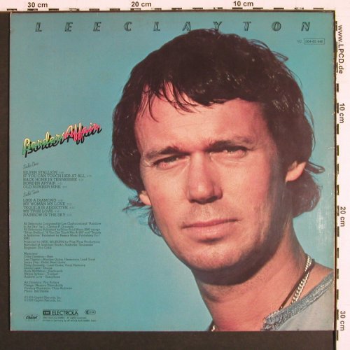Clayton,Lee: Border Affair, Capitol (064-85 446), D, 1980 Typ: LP Best.-Nr.: V7444 Preis: 7,50 Euro.