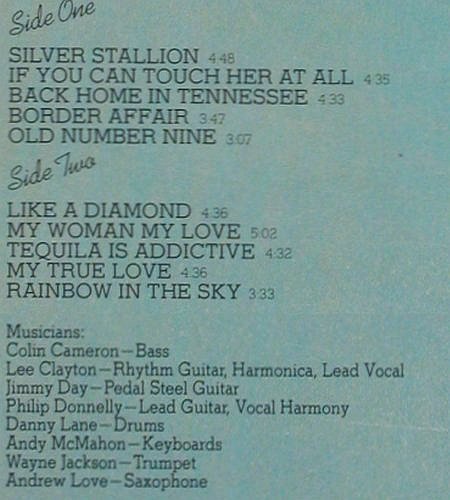 Clayton,Lee: Border Affair, Capitol (064-85 446), D, 1980 Typ: LP Best.-Nr.: V7444 Preis: 7,50 Euro.