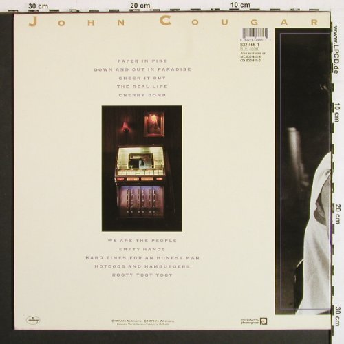Cougar Mellencamp,John: The Lonesome Jubilee, Foc, Mercury(832 465-1), NL, 1987 - LP - V7468 - 6,00 Euro