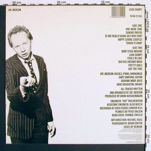 Jackson,Joe: Look Sharp! '1979, m /vg+, Hallmark(SHM 3154), UK, Ri, 1984 - LP - V7486 - 5,00 Euro