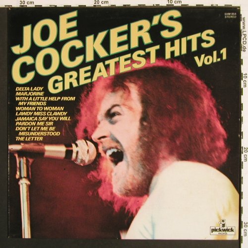 Cocker,Joe: Greatest Hits Vol.1, Pickwick(SHM 954), UK,  - LP - V7488 - 5,00 Euro