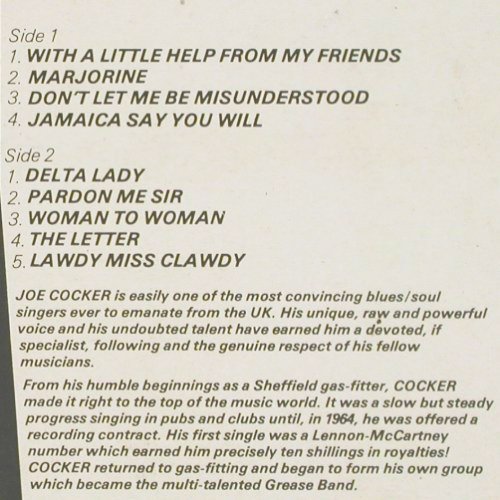 Cocker,Joe: Greatest Hits Vol.1, Pickwick(SHM 954), UK,  - LP - V7488 - 5,00 Euro
