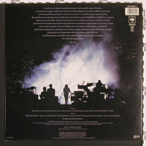 Streisand,Barbra: One Voice, CBS (CBS 450891 1), NL, 1987 Typ: LP Best.-Nr.: V7528 Preis: 7,50 Euro.