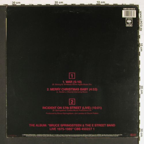 Springsteen,Bruce & E Street Band: War+2, CBS(650193 6), NL, 1986 - 12inch - V7584 - 5,00 Euro
