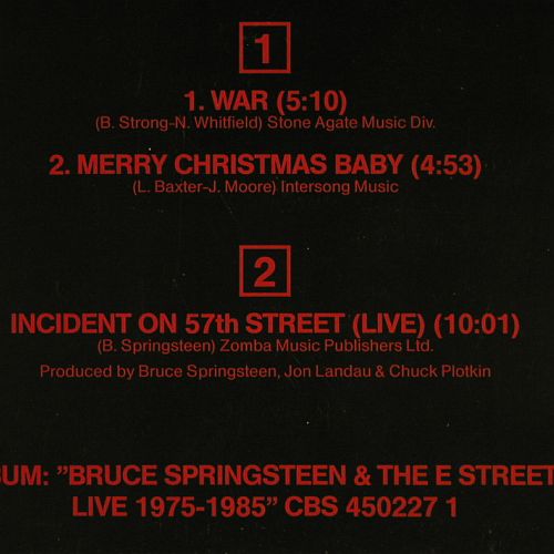 Springsteen,Bruce & E Street Band: War+2, CBS(650193 6), NL, 1986 - 12inch - V7584 - 5,00 Euro