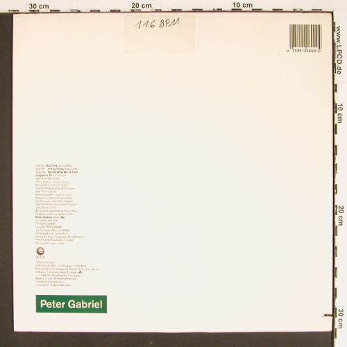 Gabriel,Peter: Big Time (dance mix 6:10) +2, stoc, Geffen (Q-20600), US, co, 1986 Typ: 12" Best.-Nr.: V7586 Preis: 4,00 Euro.