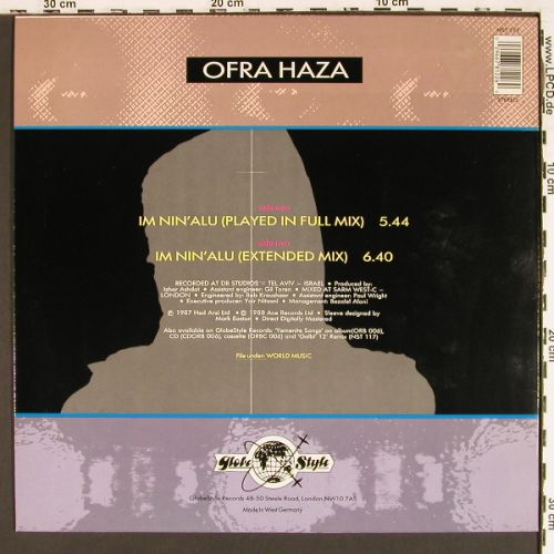 Haza,Ofra: Im Nin'Alu*2(played in Full Mix), Globe Style(NST 122), UK/D, 1987 - 12inch - V7593 - 6,00 Euro