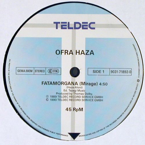 Haza,Ofra: Fatamorgana(mirage)/Taw Shi/Slave.., Teldec(9031-71892-0), D, 1989 - 12inch - V7595 - 9,00 Euro