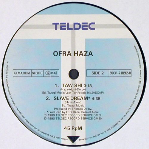 Haza,Ofra: Fatamorgana(mirage)/Taw Shi/Slave.., Teldec(9031-71892-0), D, 1989 - 12inch - V7595 - 9,00 Euro