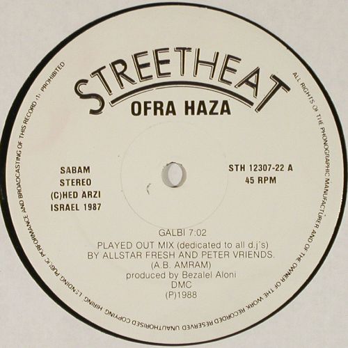 Haza,Ofra: Galbi Remix*3, vg+/m-, Streetheat(12"STH 12307 R), NL, 1988 - 12inch - V7596 - 4,00 Euro