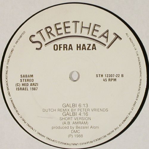 Haza,Ofra: Galbi Remix*3, vg+/m-, Streetheat(12"STH 12307 R), NL, 1988 - 12inch - V7596 - 4,00 Euro