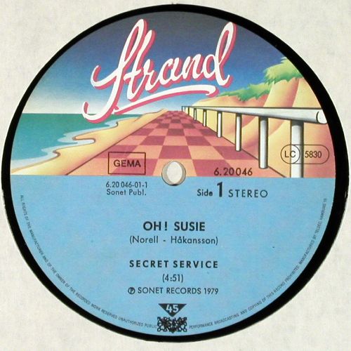 Secret Service: Oh Susie (4:51) +1, m-/vg+, Strand(6.20046 AE), D, 1979 - 12inch - V7604 - 4,00 Euro