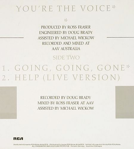 Farnham,John: You're The Voice +2, RCA(PT 41094), D, 1986 - 12inch - V7709 - 5,00 Euro
