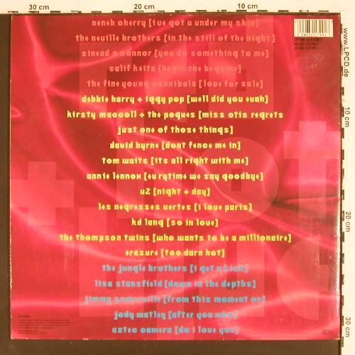 V.A.Red Hot + Blue: Cherry,Waits,U2,KD Lang,. m-&sol;vg+, Chrysalis (198-3 21799 1), EEC, Foc, 1990 Typ: 2LP Best.-Nr.: V7727 Preis: 12,50 Euro.