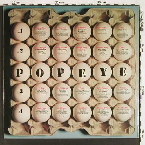 V.A.Pop Eye (1): Status Quo..Duffy,T.Rex..HumplePie, Ariola (86 267 XBT), D, 1972 Typ: 2LP Best.-Nr.: V7735 Preis: 12,50 Euro.