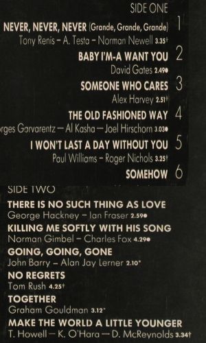 Bassey,Shirley: Never,Never,Never, UA(5C 062-94 438), NL, 1973 - LP - V7837 - 6,00 Euro