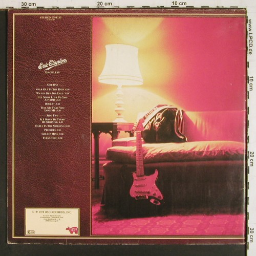 Clapton,Eric: Backless, Foc, RSO (2394 213), D, 1978 Typ: LP Best.-Nr.: V7974 Preis: 9,00 Euro.