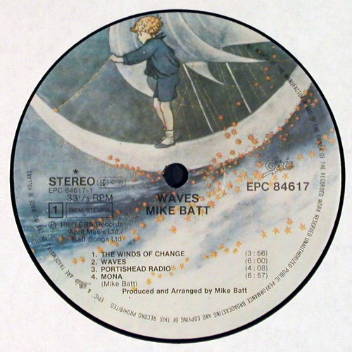 Batt,Mike: Waves, Epic (EPC 84617), NL, 1980 Typ: LP Best.-Nr.: V7979 Preis: 6,00 Euro.