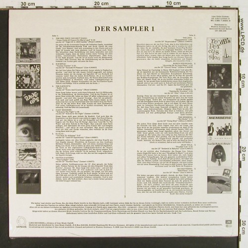 V.A.Line - der Sampler:  1 - 12 Tr., FS-New, sealed, LINE(LILP 4.00201), D, 1986 - LP - V7989 - 9,00 Euro