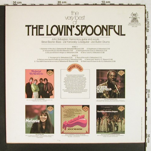 Lovin'Spoonful: The Very Best Of, Kama Sutra/Parade Serie(385.189), NL,  - LP - V8008 - 5,00 Euro