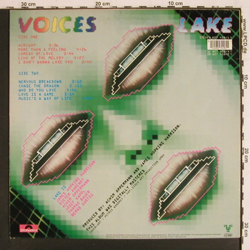 Lake: Voices, m-/vg+, Polydor(827 458-1), D, 1985 - LP - V8010 - 5,00 Euro