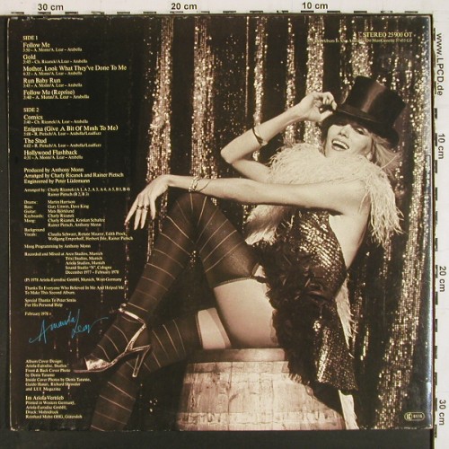 Lear,Amanda: Sweet Revenge, Foc, m-/vg+, Poster, Ariola(25 900 XOT), D, 1978 - LP - V8015 - 7,50 Euro