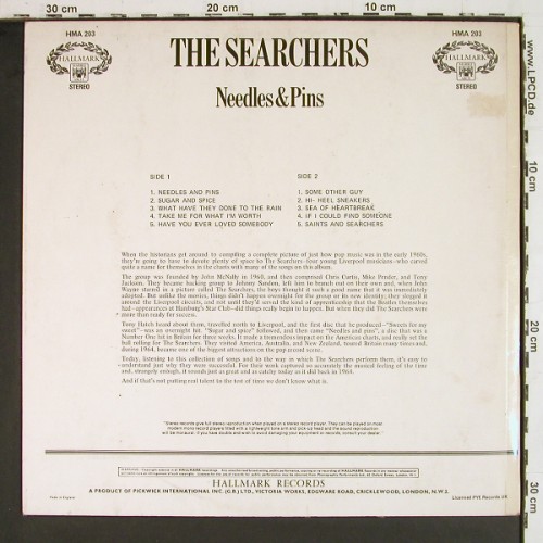 Searchers: Needles & Pins, Hallmark (HMA 203), UK Typ: LP Best.-Nr.: V8044 Preis: 6,00 Euro.