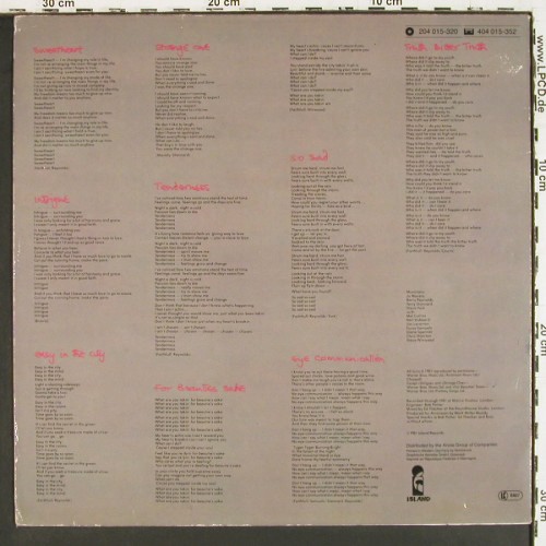 Faithfull,Marianne: Dangerous Acquaintances, m-&sol;vg+, Island (204 015-320), D, 1981 Typ: LP Best.-Nr.: V8106 Preis: 6,00 Euro.