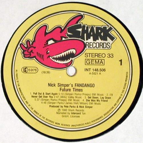Fandango: Future Times, vg+&sol;m-, Shark Records (INT 148.506), D, 1980 Typ: LP Best.-Nr.: V8107 Preis: 22,50 Euro.
