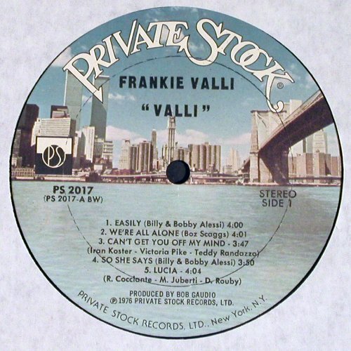 Valli,Frankie: Valli, Private Stock (PS 2017), US, CO, 1976 Typ: LP Best.-Nr.: X9015 Preis: 3,00 Euro
