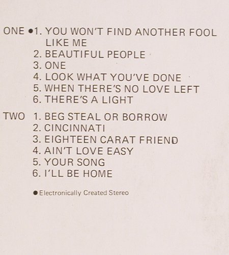 New Seekers: Beg Steel Or Borrow, Contour (CN 2004), UK Typ: LP Best.-Nr.: Y210 Preis: 6,00 Euro.