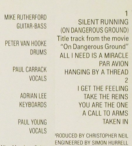 Mike & The Mechanics: Same, WEA (252 496-1), D, 1985 Typ: LP Best.-Nr.: Y517 Preis: 6,00 Euro.