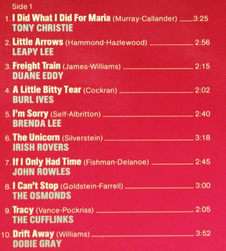V.A.20 Golden Hits-Music Caleidosco: Tony Christie...Marvin Hamlisch, MCA (6.22608 AP), D, 20 Tr., 1976 Typ: LP Best.-Nr.: Y524 Preis: 4,00 Euro.