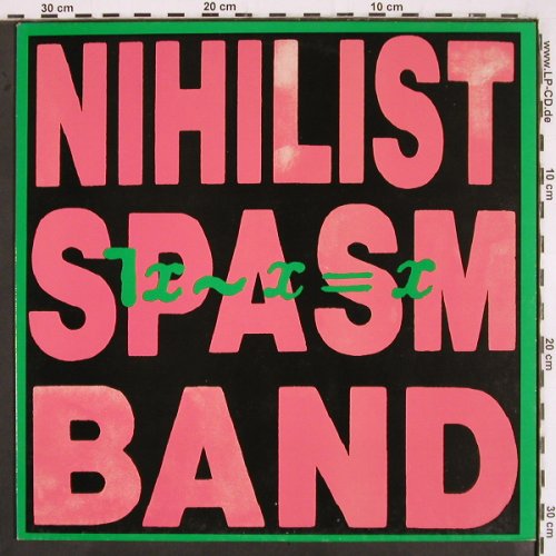 Nihilist Spasm Band: x~x=x, United Dairies (UD 016), UK, 1985 Typ: LP Best.-Nr.: V2859 Preis: 24,00 Euro