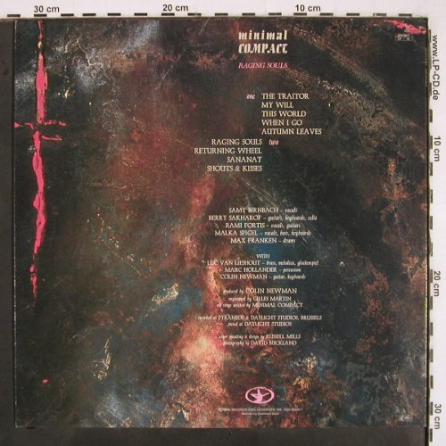 Minimal Compact: Raging Souls, vg+/m-, Normal (17), D, 1985 Typ: LP Best.-Nr.: V2886 Preis: 9,00 Euro
