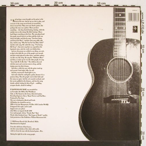 Harding,John Wesley: It Happened One Night (Live), Demon(L-FIEND 137), UK, 1988 - LP - V5027 - 9,00 Euro