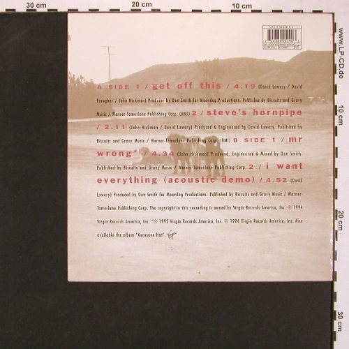 Cracker: Get Off This+3, orange Vinyl, Virgin (VUSA 83), UK, 1994 Typ: 10" Best.-Nr.: V5085 Preis: 5,00 Euro