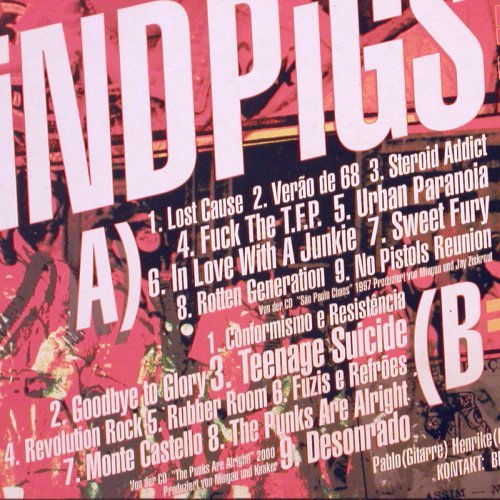 Blindpigs: Süsse Wut LP, Dirty Faces (DF 83), D, 2001 Typ: LP Best.-Nr.: V5160 Preis: 17,50 Euro