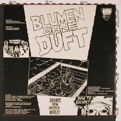 Blumen Ohne Duft: How To Escape, 4 Tr., What'sSoF.(SF 08), D, 1985 - 12inch - V5249 - 5,00 Euro