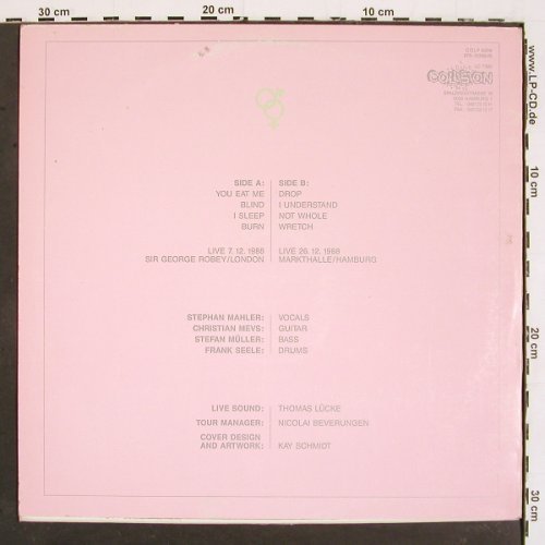 George & Martha: Live in London & Hamburg,Markthalle, Collision(COLP 8.009), D,m-/vg+, 1988 - LP - V5388 - 9,00 Euro