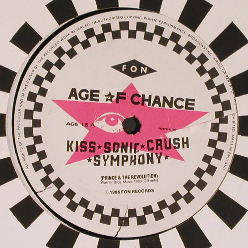 Age Of Chance: Kiss *3, Leeds v the Bronx, Fon (AGE L5), UK, Lim Ed, 1986 Typ: 12" Best.-Nr.: V5663 Preis: 4,00 Euro
