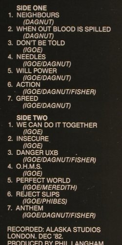 Dead Man's Shadow: The 4 P'S, Expulsion(EXIT 2), UK, 1983 - LP - V5800 - 25,00 Euro