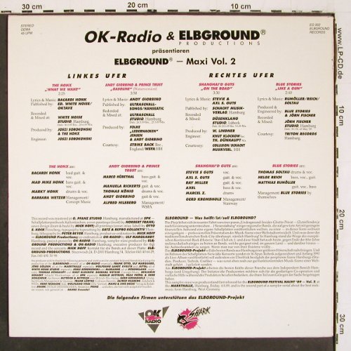 V.A.Elbground Vol.2: The Honx... Blue Storie, 4 Tr., Elbground & OK Radio(EG 002), D, 1989 - 12inch - V6198 - 5,00 Euro