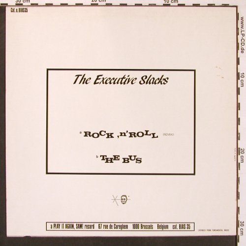 Executive Slacks: Rock'n'Roll remix / The Bus, Play it ag (BIAS 35), B, 1986 Typ: 12" Best.-Nr.: V6363 Preis: 6,00 Euro