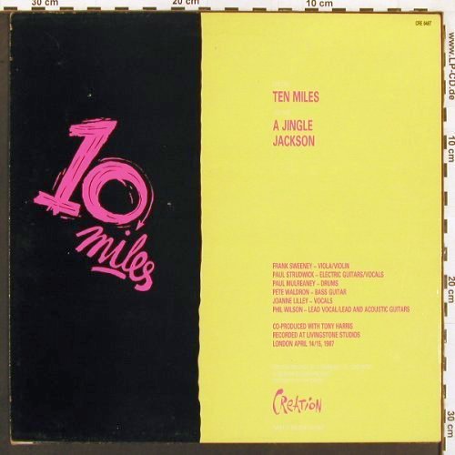 Wilson,Phil: 10 Miles / A Jingle / Jackson, Creation(CRE 046T), UK, 1987 - 12inch - V6555 - 6,00 Euro